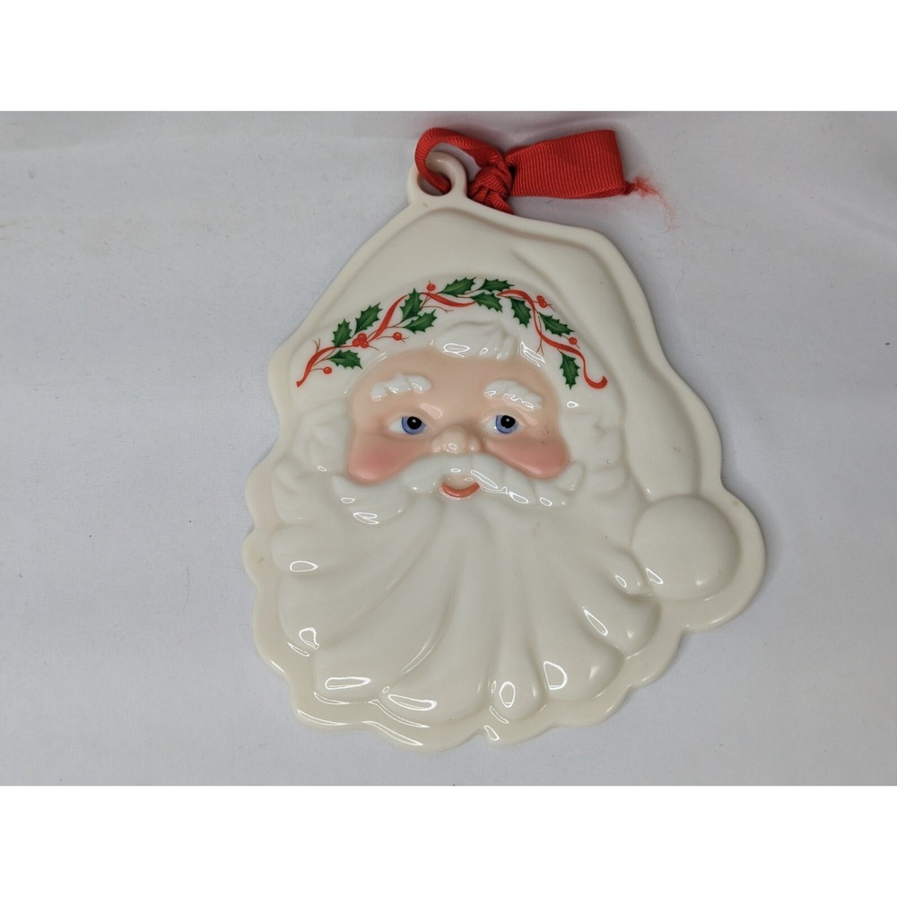 Lenox Santa Claus Face Ornament 6.5 Inch